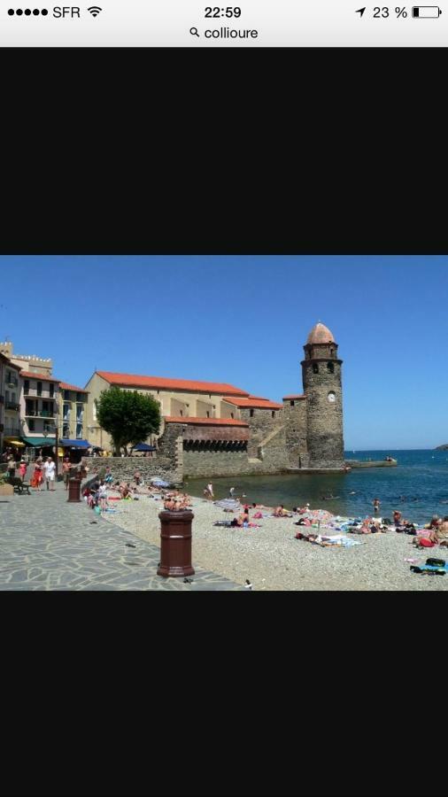 Appartement de charme terrasse solarium au calme Collioure Extérieur photo